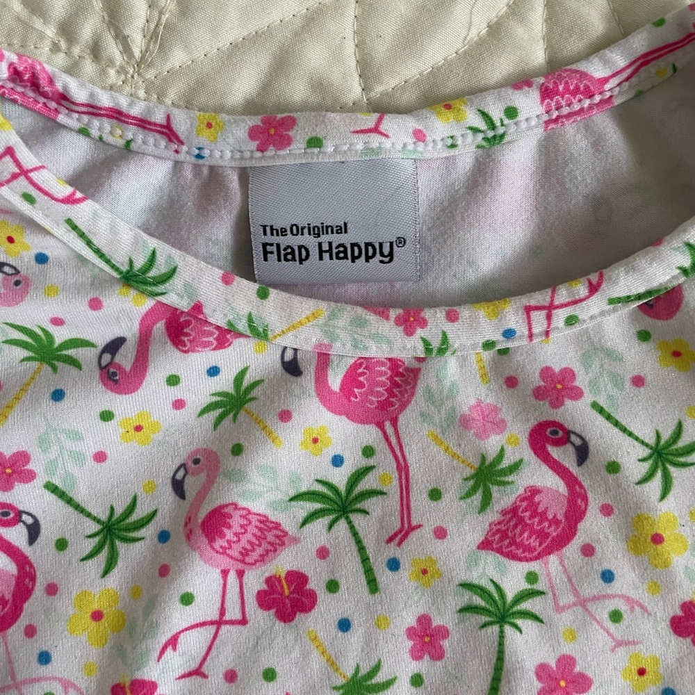 💙3FOR$10! 3T Flap Happy Pink Flamingo Dress - Picture 2 of 3